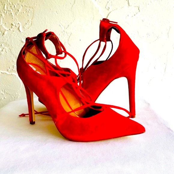 🎈OPEN TO REASONABLE OFFERS🎈Steve Madden Red Stilettos - Picture 4 of 14